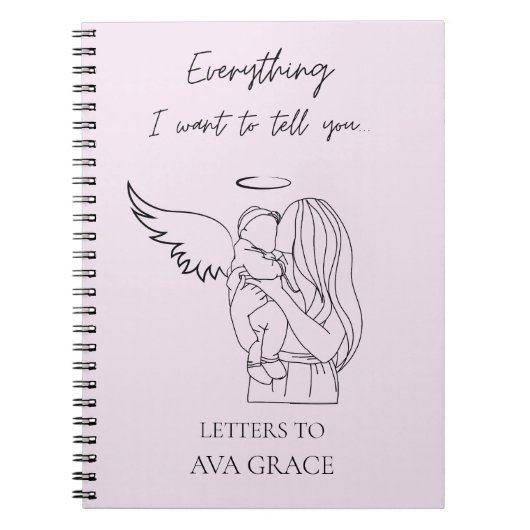 Custom Grief Journal Miscarriage Memorial Gift  Notizblock (Vorderseite)