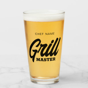 Custom Grill Master Bierglas für GRILLEN Koch Glas