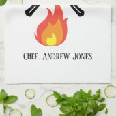 Custom Grill Master Extraordinaire lustige Geschen Geschirrtuch (Gefaltet)