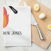 Custom Grill Master Extraordinaire lustige Geschen Geschirrtuch (Viertel Falte)