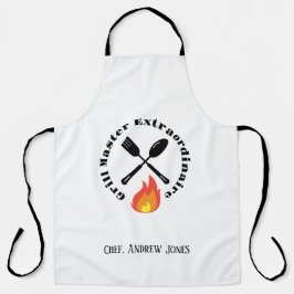 Custom Grill Master Extraordinaire lustige Geschen Schürze