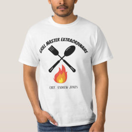 Custom Grill Master Extraordinaire lustiges Grille T-Shirt