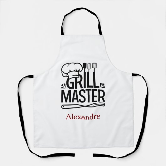 Custom Grill Master Schürze - Vatertag Geschenk fü (Vorderseite)