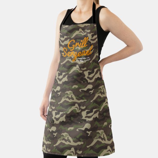Custom Grill Sergeant Camo Apron Schürze (InSitu)