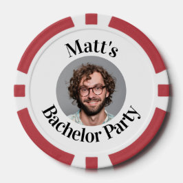 Custom Groom Face Bachelor Party Pokerchips