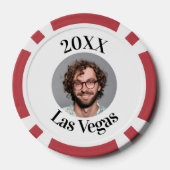 Custom Groom Face Bachelor Party Pokerchips (Rückseite)