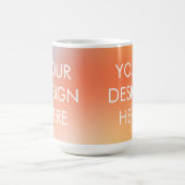 Custom Groovy Gradient Coffee Tasse (Mittel)