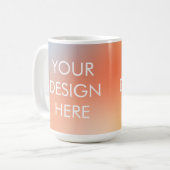 Custom Groovy Gradient Coffee Tasse (Vorderseite Links)
