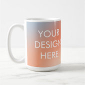 Custom Groovy Gradient Coffee Tasse (Links)