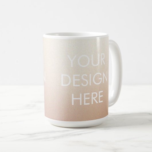 Custom Groovy Gradient Coffee Tasse (VorderseiteRechts)