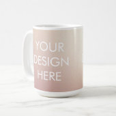 Custom Groovy Gradient Coffee Tasse (Vorderseite Links)
