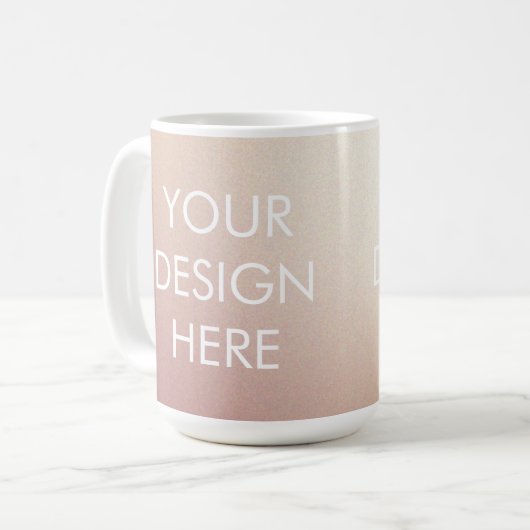 Custom Groovy Gradient Coffee Tasse (Vorderseite Links)