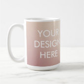 Custom Groovy Gradient Coffee Tasse (Links)