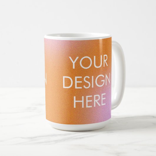 Custom Groovy Gradient Coffee Tasse (VorderseiteRechts)