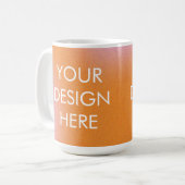 Custom Groovy Gradient Coffee Tasse (Vorderseite Links)