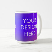 Custom Groovy Gradient Coffee Tasse (VorderseiteRechts)