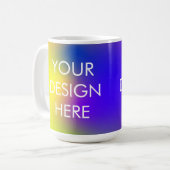Custom Groovy Gradient Coffee Tasse (Vorderseite Links)