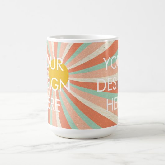 Custom Groovy Gradient Coffee Tasse (Mittel)