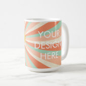 Custom Groovy Gradient Coffee Tasse (VorderseiteRechts)