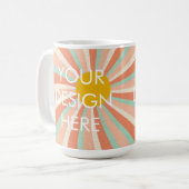 Custom Groovy Gradient Coffee Tasse (Vorderseite Links)