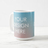Custom Groovy Gradient Coffee Tasse (Vorderseite Links)