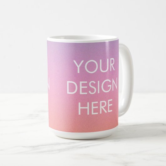 Custom Groovy Gradient Coffee Tasse (VorderseiteRechts)