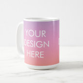 Custom Groovy Gradient Coffee Tasse (Vorderseite Links)