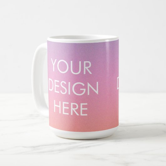 Custom Groovy Gradient Coffee Tasse (Vorderseite Links)