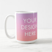 Custom Groovy Gradient Coffee Tasse (Links)