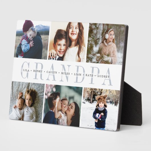 Custom Großkinder FotoCollage Fotoplatte (Seite)