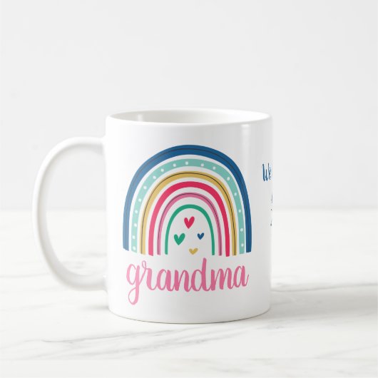 Custom Großmutter Rainbow Coffee Tasse (Links)