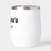 Custom Großvaters Sippy Cup Wine Tumbler (Rückseite)