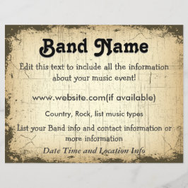 Custom Grunge Band Flyer