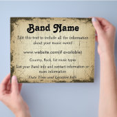 Custom Grunge Band Flyer (Hand)