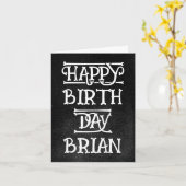 Custom Grunge Birthday Card Karte (Gelbe Blume)