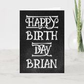 Custom Grunge Birthday Card Karte (Vorderseite)
