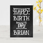 Custom Grunge Birthday Card Karte (Gelbe Blume)