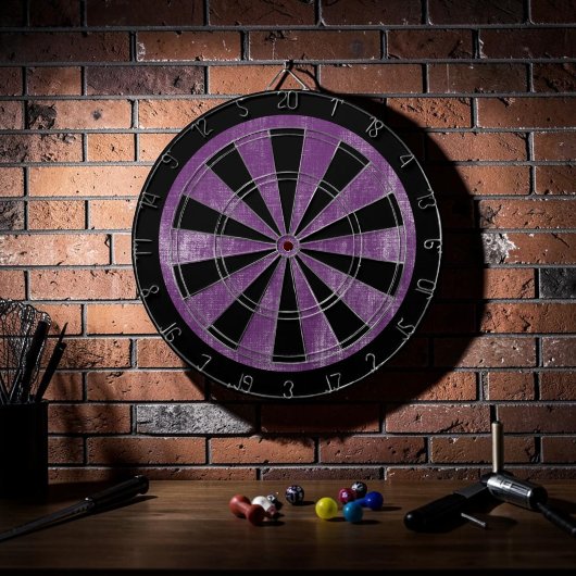 Custom Grunge Purple Game Dartscheibe