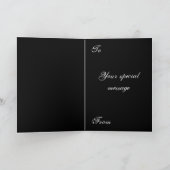 Custom-Grußkarte für Multicolor Moth Art Karte (Innenseite)