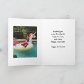 CUSTOM Grußkarte, rosa, 6. Geburtstag Karte (Innenseite)