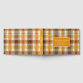 Custom Guest Book Gingham Style Vacation Rentals Gästebuch (Voll)