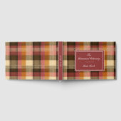 Custom Guest Book Gingham Style Vacation Rentals Gästebuch (Voll)