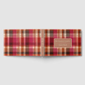 Custom Guest Book Gingham Style Vacation Rentals Gästebuch (Voll)