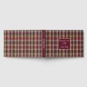 Custom Guest Book Gingham Style Vacation Rentals Gästebuch (Voll)