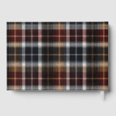 Custom Guest Book Gingham Style Vacation Rentals Gästebuch (Rückseite)