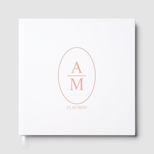 Custom Guest Book, Wedury Luxury custom, Oval De Gästebuch (Vorderseite)