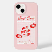 Custom Guest Karo Personalisiert Quote Red Poster