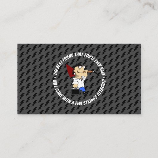 Custom Guitar Shop Luthier Sales Repair Service Visitenkarte (Vorderseite)