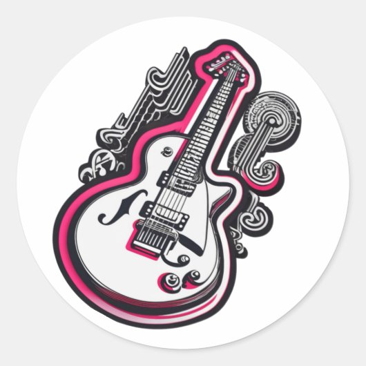 Custom Guitar Stickers (Vorderseite)