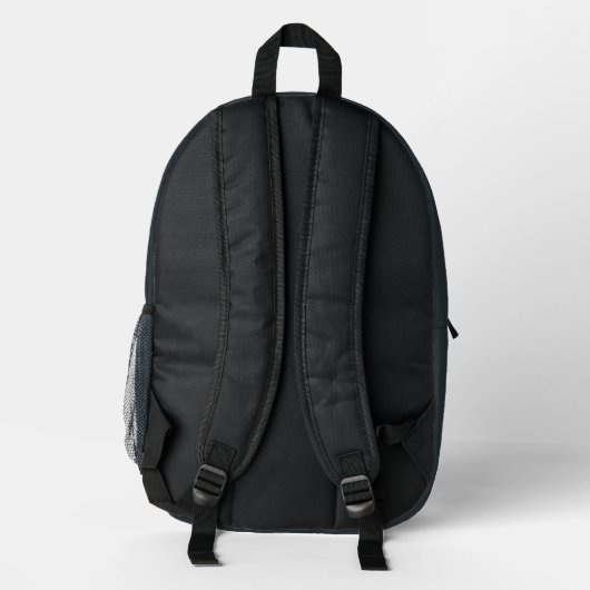 Custom Gunmetal Gray Backpack - Bulk Orders Bedruckter Rucksack (Rückseite)